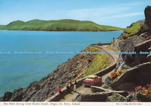D298751 Irland. Co. Kerry. Dingle. Slea Head zeigt Great Blasket Islands. Joh