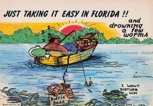 D298756 Einfach leicht machen in Florida. und ein paar Würmer ertrinken. Curt Teich und