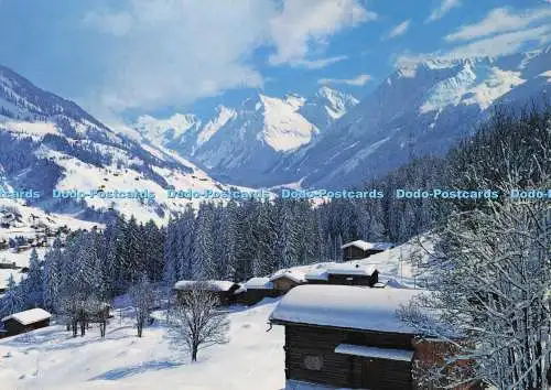 D298757 Parsenn. Abfahrt nach Klosters. Blick auf die Silvretta Gruppe. weiter.