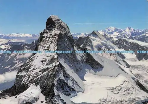 D298758 Cervin. Dent d Herens. Mont Blanc. Grand Combin. Deriaz Baulmes
