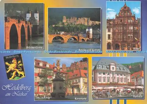 D295858 Heidelberg am Neckar. Kornmarkt. Rathaus. Edm. Von König. Multi View