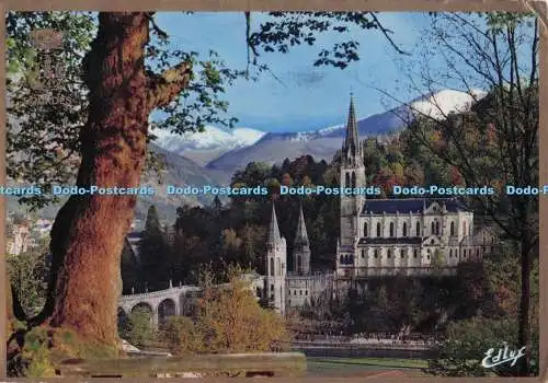 D298804 Lourdes. Die Basilika und das Pic du Jer. A. Doucet. 1972