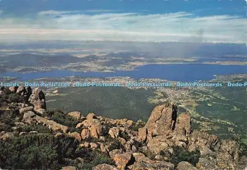 D298916 Tasmanien. Panoramablick auf Hobart. von Mt. Gummistiefel. Krüger