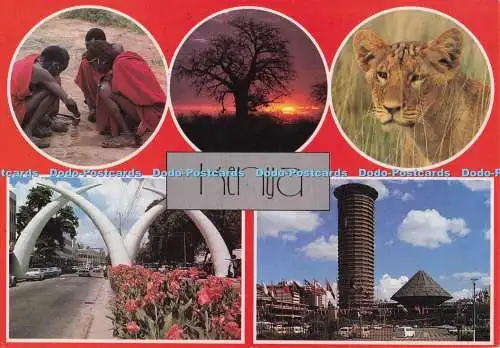 D298922 Kenia. Beliebte Kenia Szenen. Kail Kwik. Multi View. 1986