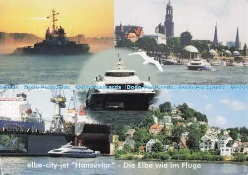 D298938 Elbe City Jet Hansestar. Die Elbe wie im Fluge. Peter Albers. Multi View