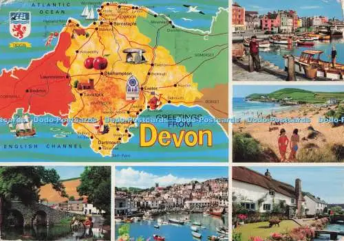 D296031 Grüße aus Devon. John Hinde. 1978. Multi View