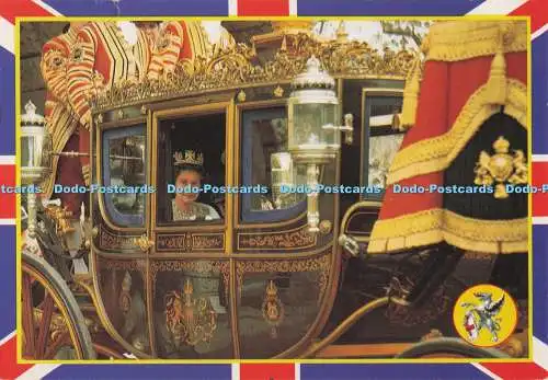 D298940 London. H. M. Queen Elizabeth II. im irischen Staatskutsche. Thomas und B