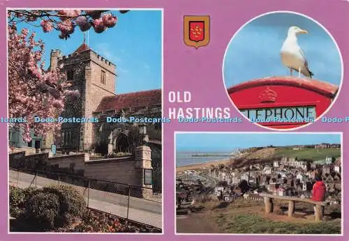 D296035 Old Hastings. Kirche St. Clements. Aus der Robin Dengate Kollektion. Le