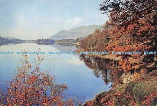D296041 von Derwentwater. Blick auf den See nach Skiddaw. J. Arthur Dixon. Newpor