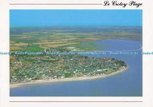 D298951 Le Crotoy Plage. Gesamtansicht. der Lusthafen und die Somm-Bucht