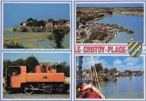 D298954 Le Crotoy Plage. Vue Generale. Le Port. La Locomotive du Petit Train. Ar