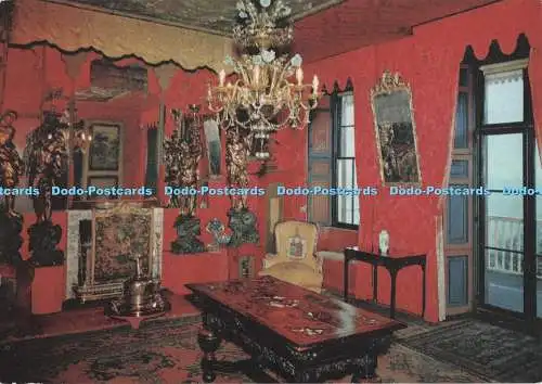 D298980 Guernsey. Hauteville House. Der rote Salon. Jarrold and Sons Ltd.