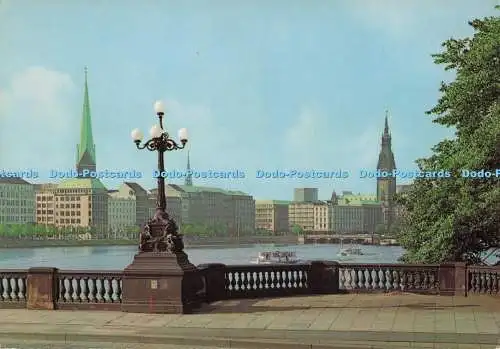 D296103 Hamburg. Binnenalster. Postkarte