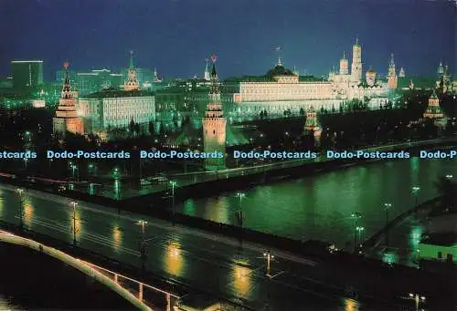 D299010 Moskau. Blick auf den Kreml vom Moskauer Fluss. Motel. PM Warszawa. 1