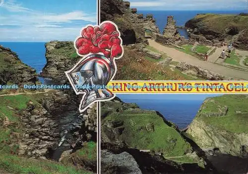 D299014 North Cornwall. König Artus. Tintagel. Schloss. Runder Tisch. Tintagel Hea