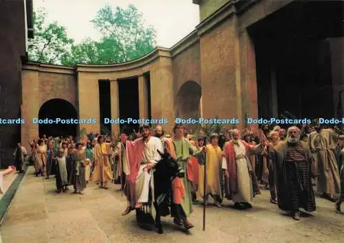 D296142 Passionsspiele Oberammergau. Der Einzug in Jerusalem. Haag. H. Weixler