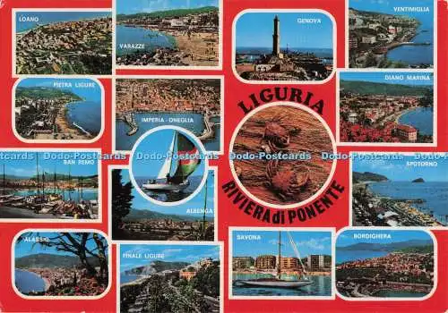 D296213 Ligurien Riviera di Ponente. San Remo. Imperia Oneglia. Edicart. Kina. Mu