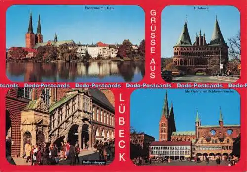 D296324 Grusse aus Lübeck. Holstentor. Krüger. Multi View