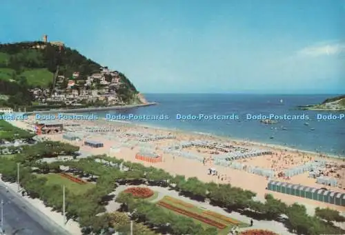 D299253 San Sebastian. Der Strand von Ondarreta. Paredes. Nr. 11
