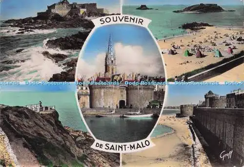 D299257 Souvenir de Saint Malo. Greff. S.E.R.P. No. 8. RP. Multi View