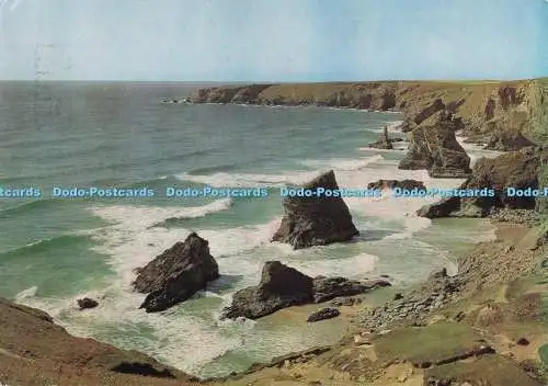 D296384 Cornwall. Bedruthan Steps in der Nähe von Newquay. Der Blick vom Pendarves Point. L
