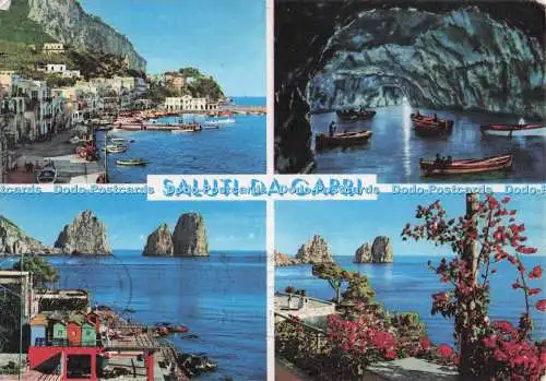 D299308 Saluti da Capri. Vincenzo Carcavallo. Kodak Ektachrome. Multi View. 1968