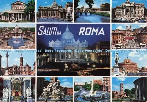 D299311 Saluti da Roma. Fotorapidacolor. Kodak Ektachrome. Multi View