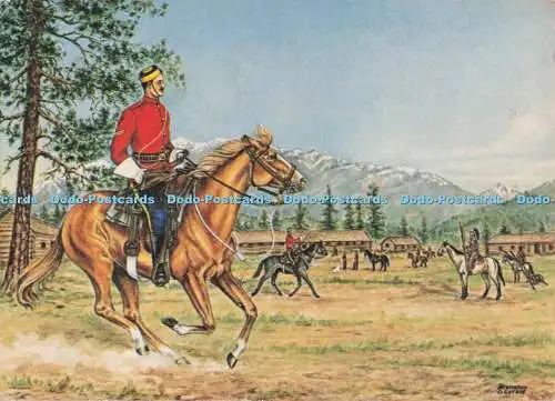 D296412 Fort Steele. Erster North West Mounted Police Post in British Columbia. P