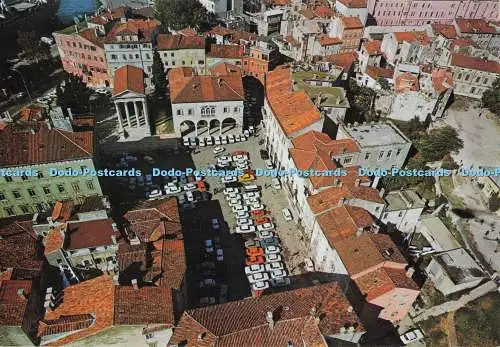 D299323 Pula. Blick auf die Stadt aus der Luft. Turistkomerc. Zagreb