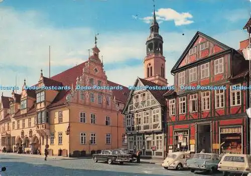 D299543 Celle. Rathaus und Stadtkirche. Krüger
