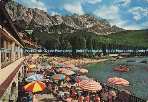 D299544 Eibseehotel Mit Blick auf Zugspitze. Krüger