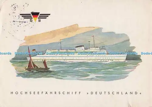 D299561 Hochseefahrschiff Deutschland. Deutsche Bundesbahn