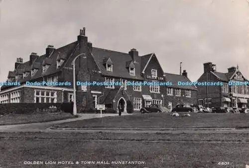 D299775 Hunstanton. Golden Lion Hotel und Rathaus. H. Coates. Serie Nene. RP