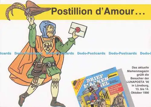 D299780 Postillion d Amour. Briefmarken Spiegel Zur Lunaposta