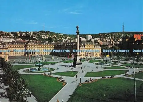 D299801 Stuttgart. Schlossplatz und Neues Schloss. Krüger