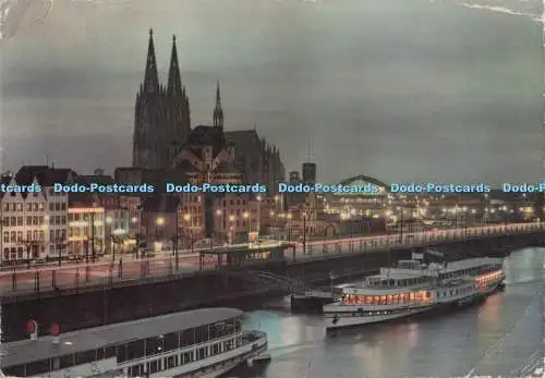 D299804 Köln. Abendstimmung. Hans Andres. Hans Hartz
