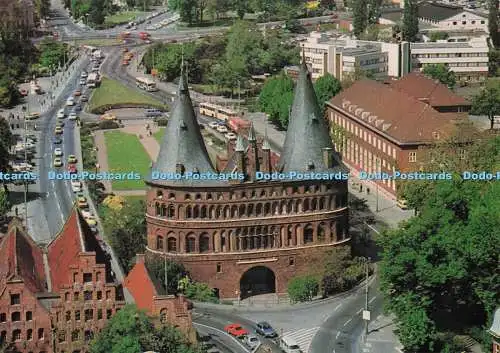 D299878 Hansestadt Lübeck. Blick Vom Aussichtsturm St. Petri auf das Holstentor.