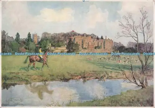 D299967 Berkeley Castle aus dem XII Jahrhundert. Heimat von Captain R. G. Berkley. Die Medici P