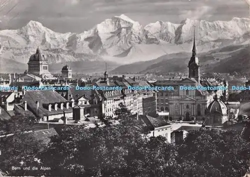 D299982 Bern und die Alpen. Fotoglob. Wehrli