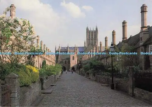 D297718 Wells. Somerset. Vikar schließen. Älteste komplette Straße Europas. Jarrold.