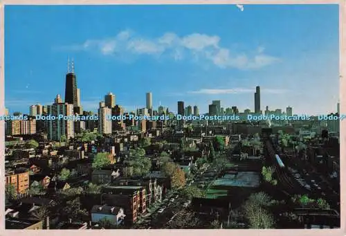 D300006 Chicago Illinois Eine Luftaufnahme der schönen Innenstadt von Chicago Pitt Souve