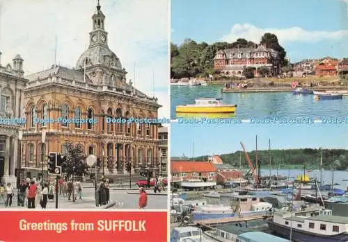 D300087 Grüße aus Suffolk Ipswich E T W Dennis Mehrfachansicht