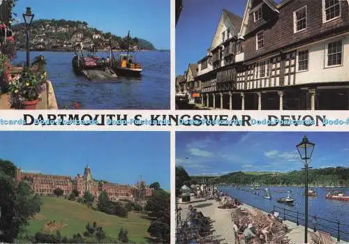 D300213 Dartmouth and Kingswear Devon John Hinde Redruth Cornwall Multi View