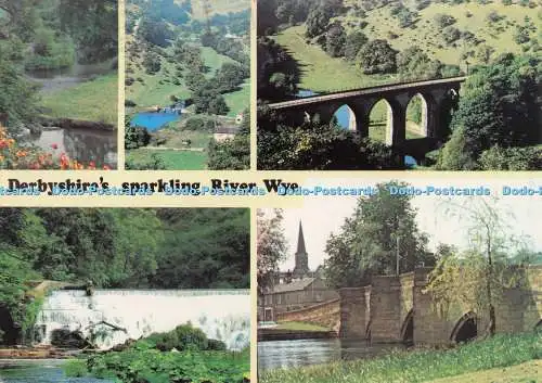 D300215 Derbyshire Sparkling River Wye Monsal Dale Bakewell für Bücher Multi View