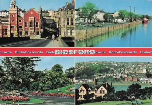 D300316 Bideford The Quay E T W Dennis Scarborough Multi View 1991