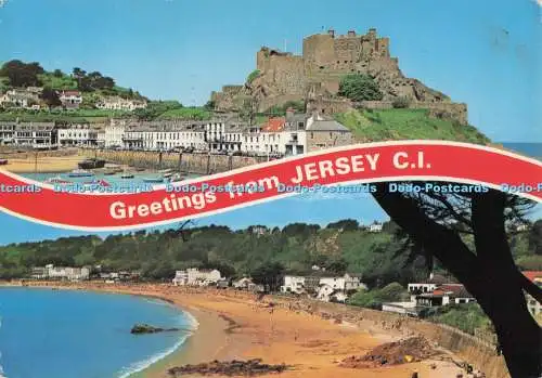 D300354 Grüße aus Jersey C I St Brelade Bay E T W Dennis Leader Sales Multi