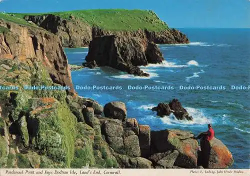 D300362 Cornwall Land End Pordenack Point and Enys Dodnan Isle John Hinde E Ludw
