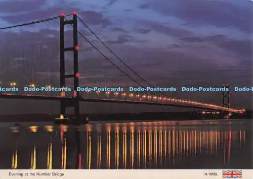D300367 Abend an der Humber Bridge E T W Dennis Scarborough