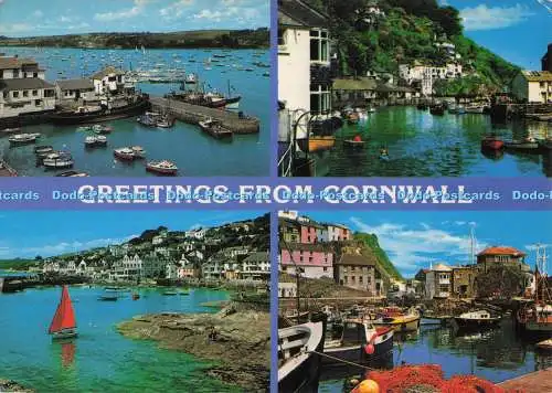 D300390 Grüße aus Cornwall Mevagissey John Hinde Mehrfachansicht