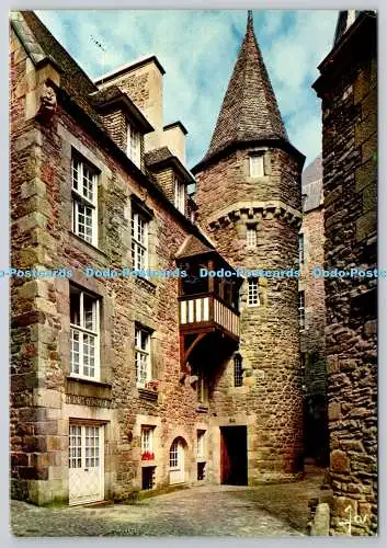 D306403 La Bretagne en Couleurs Saint Malo Cour de la Houssaye maison de la Duch